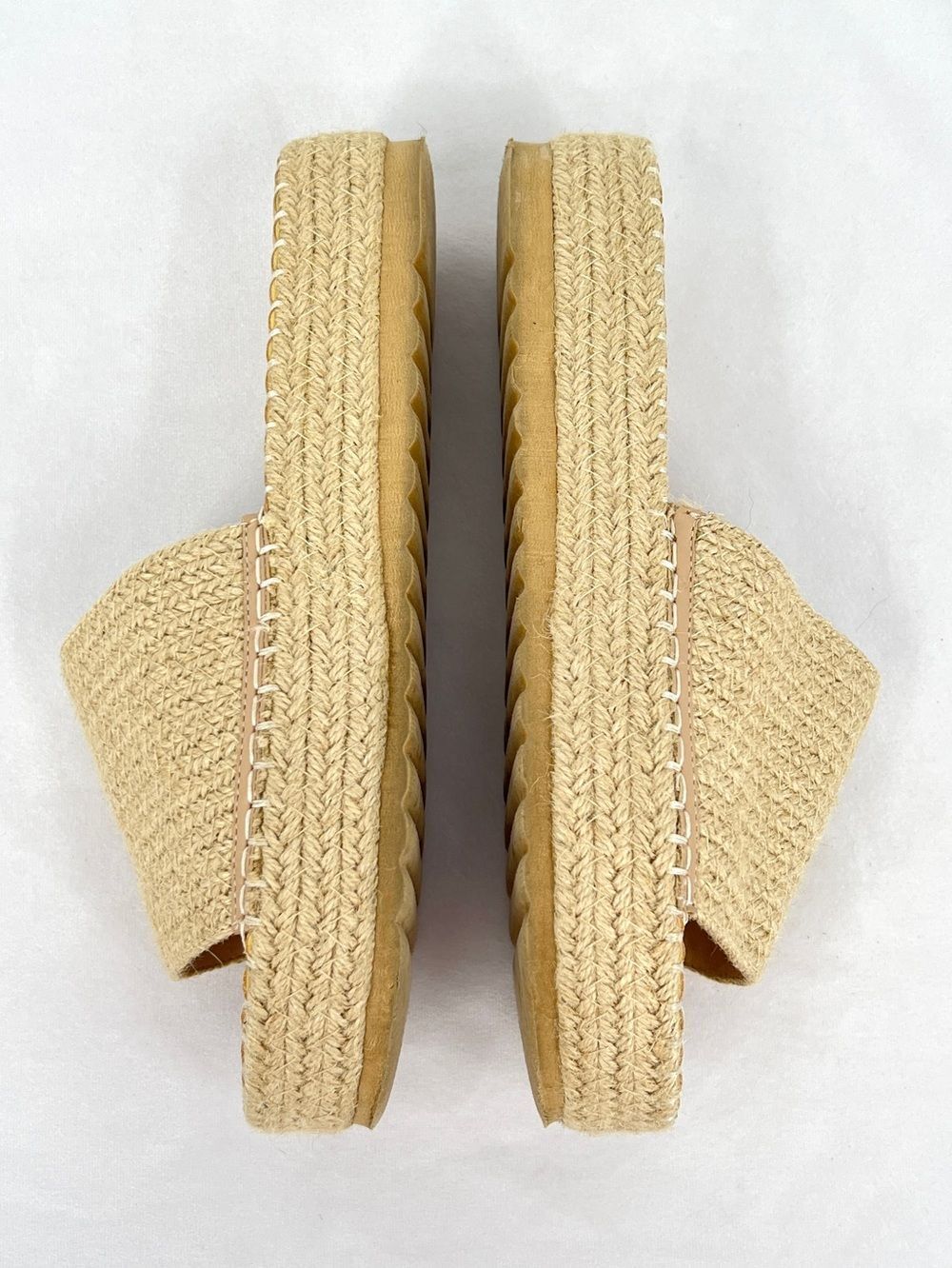Beach by Matisse Jute Platform Slide Espadrille Sandals Natural Beige Women’s 9 - Picture 4 of 9